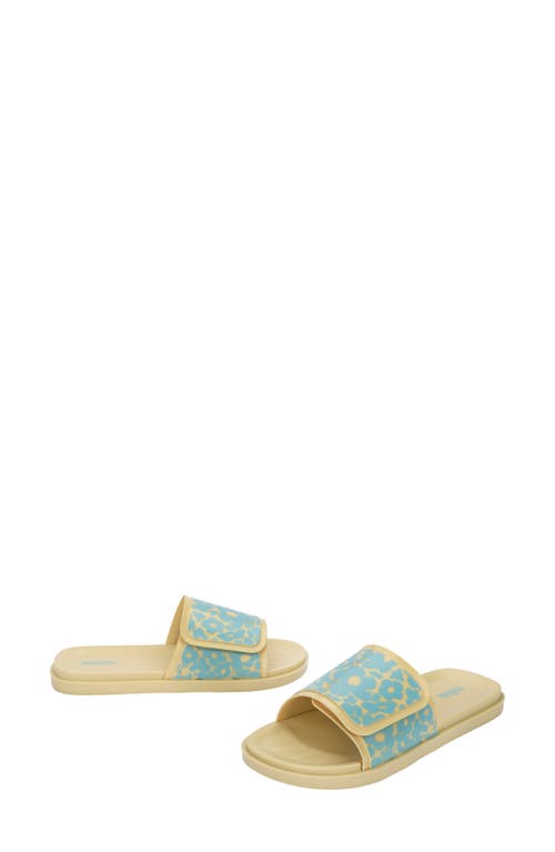 Shop Melissa Groovy Slide Sandal In Yellow/blue