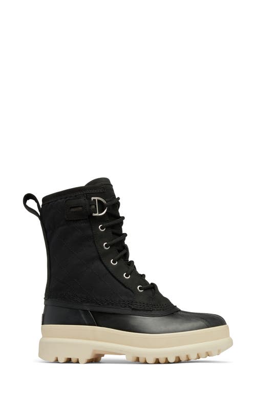 Shop Sorel Caribou Royal Waterproof Boot In Black/chalk