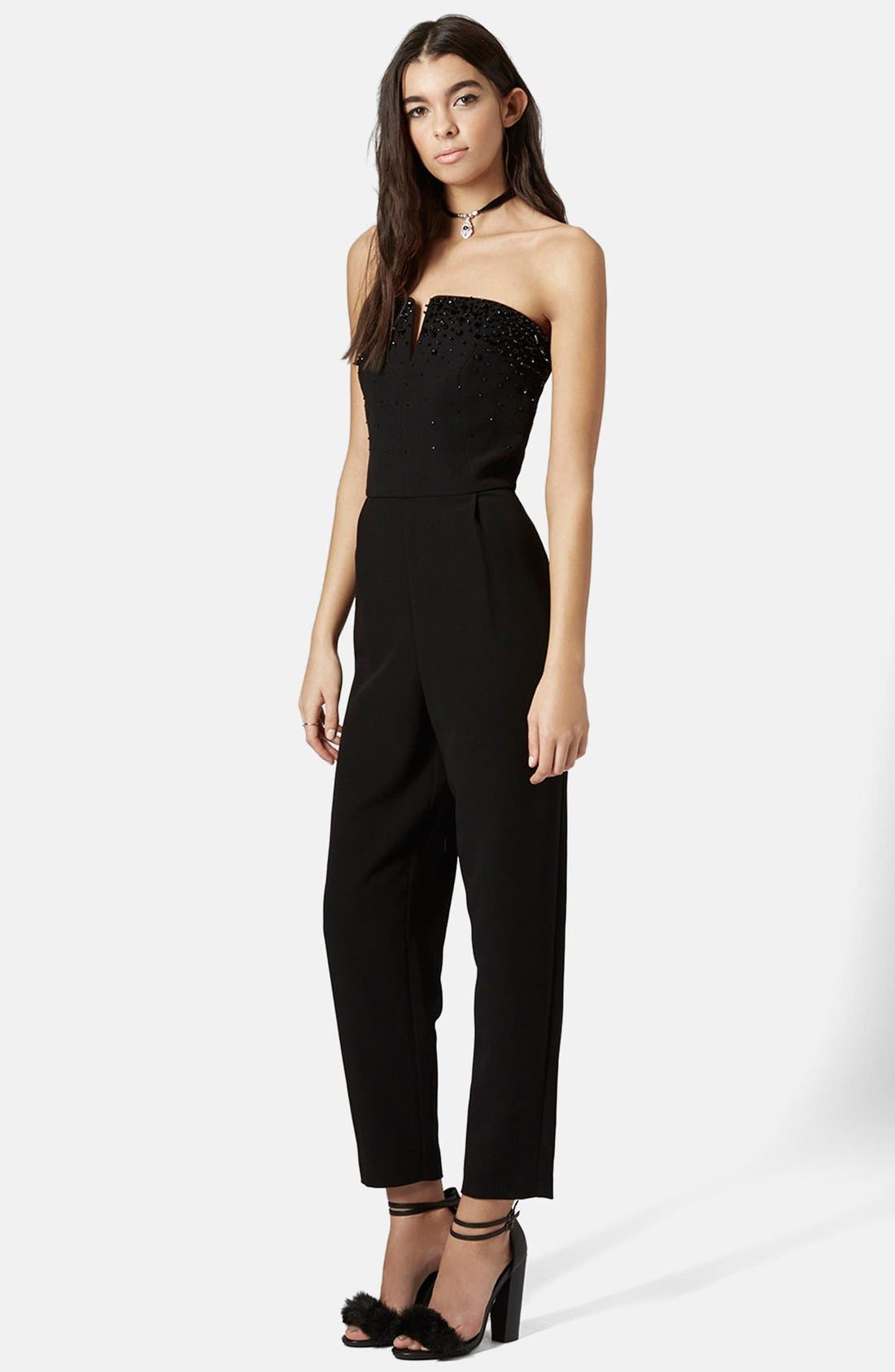 Embellished Bandeau Jumpsuit Nordstrom