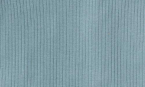 Mori Fitted Two-piece Rib Short Pajamas In Sky