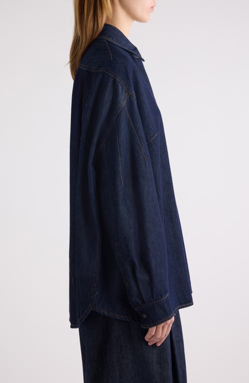 Shop Dries Van Noten Camis Denim Button-up Shirt