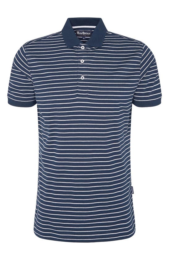 Shop Barbour Westgate Stripe Polo In Navy
