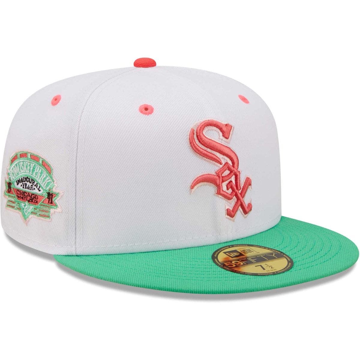 New Era Men's New Era White/Green Chicago White Sox Inaugural Season At ...