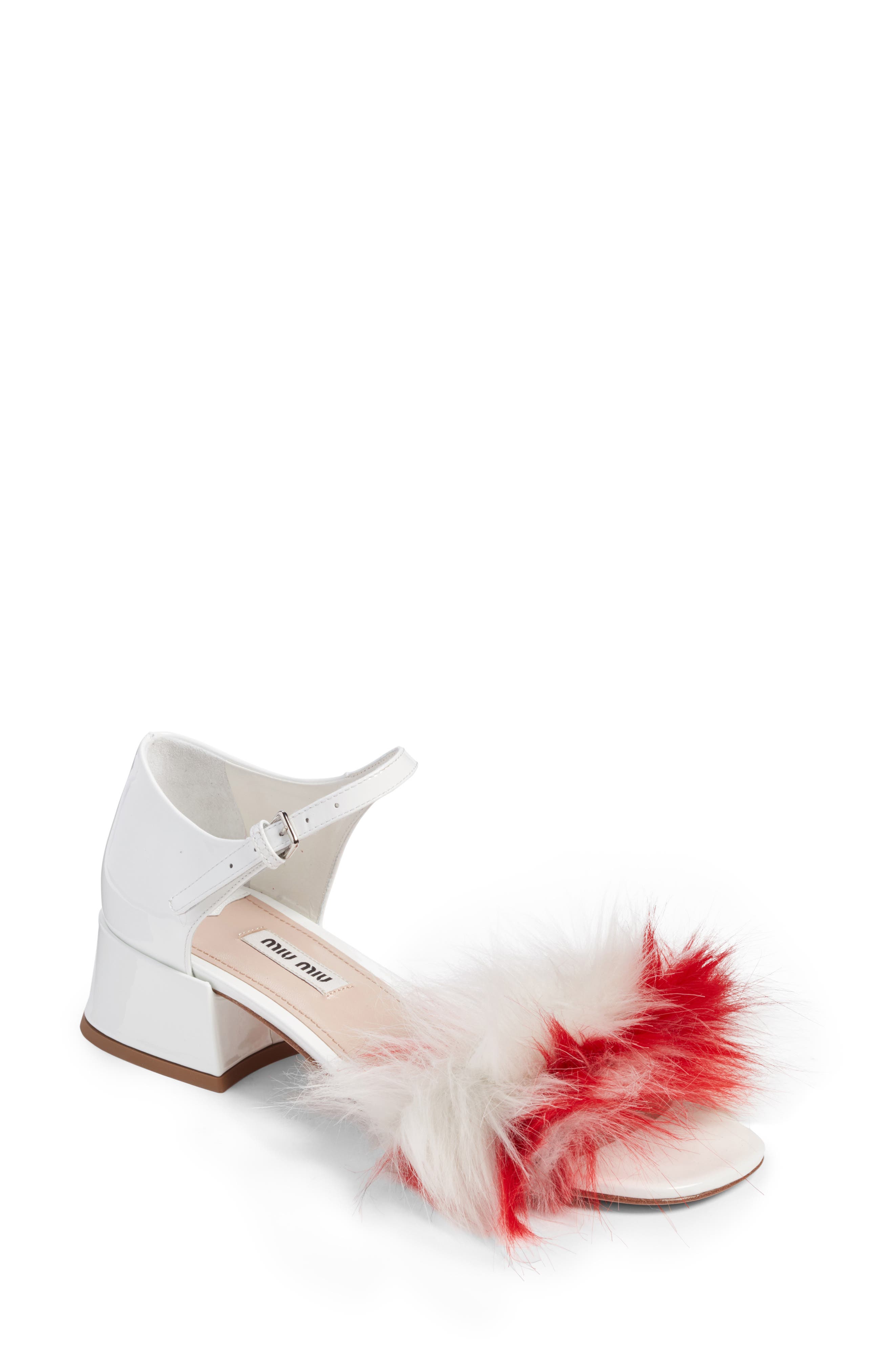 miu miu fur shoes