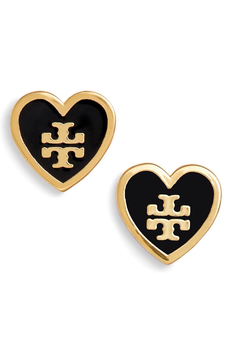 Tory burch logo stud earrings Clearance