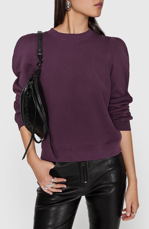 Rebecca Minkoff Jade Sculpted Sweatshirt In Currant