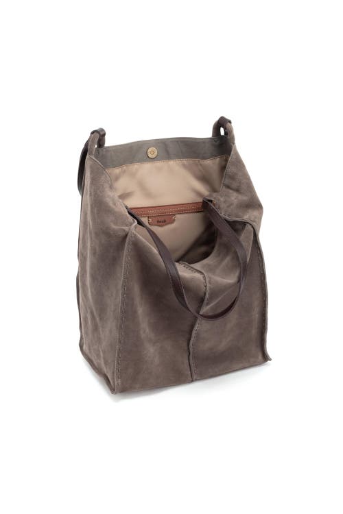 The Sak Los Feliz Tall Tote Bag In Mushroom Suede