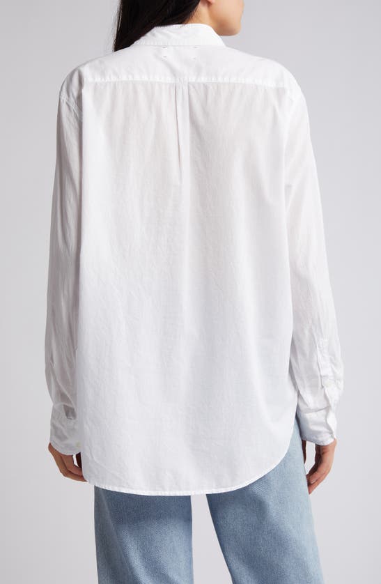 Shop Xirena Beau Cotton Button-up Shirt In White