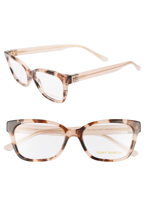 UPC 725125996235 product image for Tory Burch 52mm Square Optical Glasses in Havana/Blush at Nordstrom | upcitemdb.com