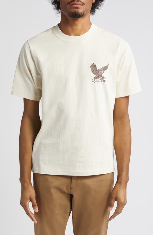 Hunter Cotton Graphic T-Shirt in Beige