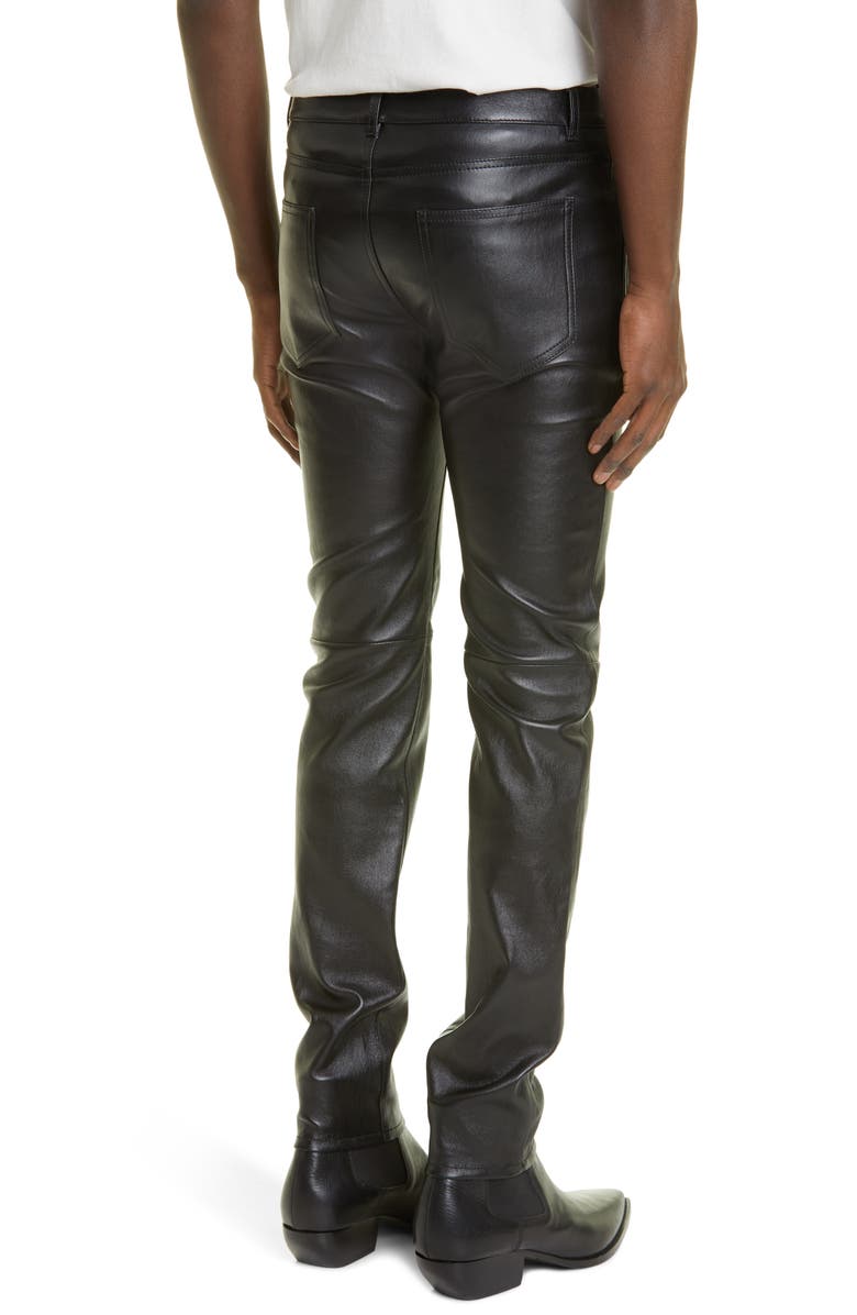 Saint Laurent Men's Stretch Leather Pants | Nordstrom