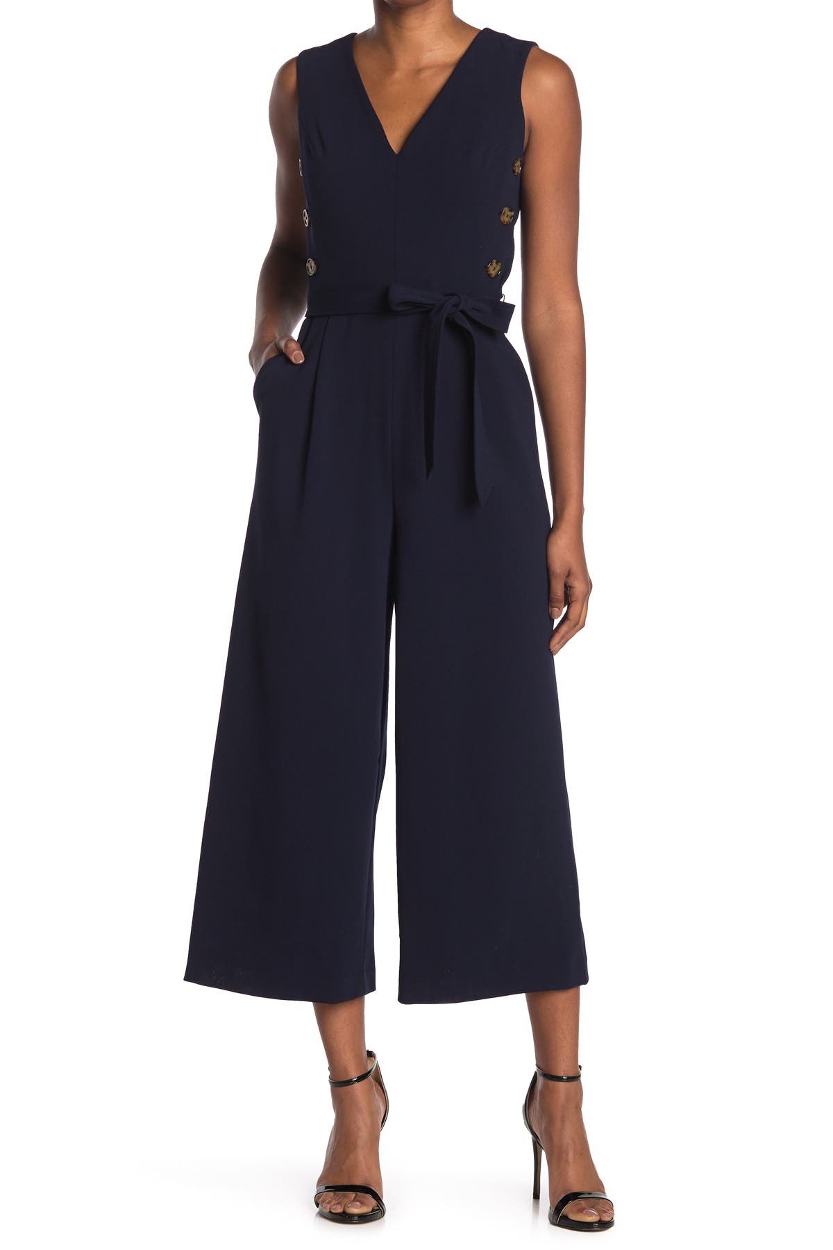 side button jumpsuit