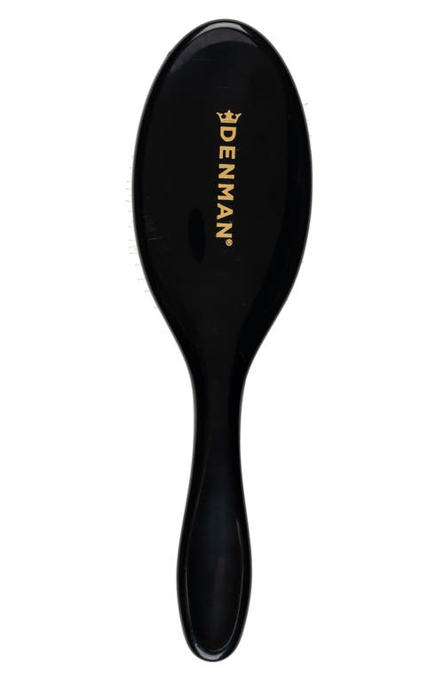 Shop Denman D81m Style & Shine Brush In Boar Bristles Black