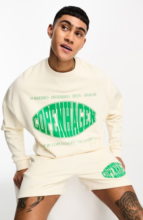 ASOS DESIGN oversized t-shirt with long sleeve and NFL print