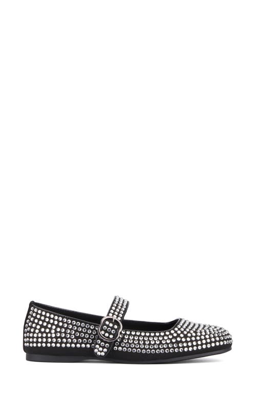 Olivia Miller Dawn Studded Mary Jane Flat In Black