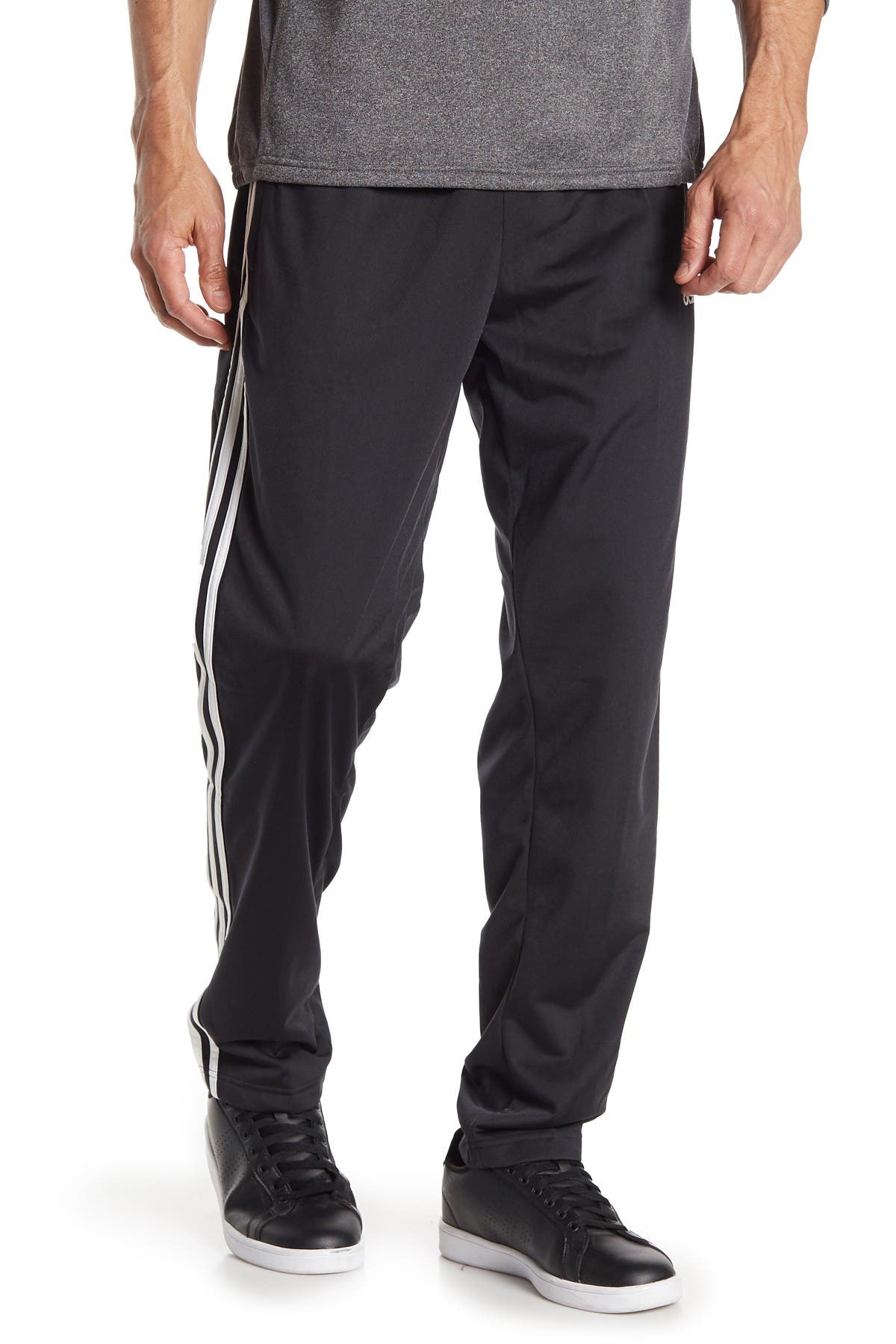 adidas essentials 3 stripes tapered pant