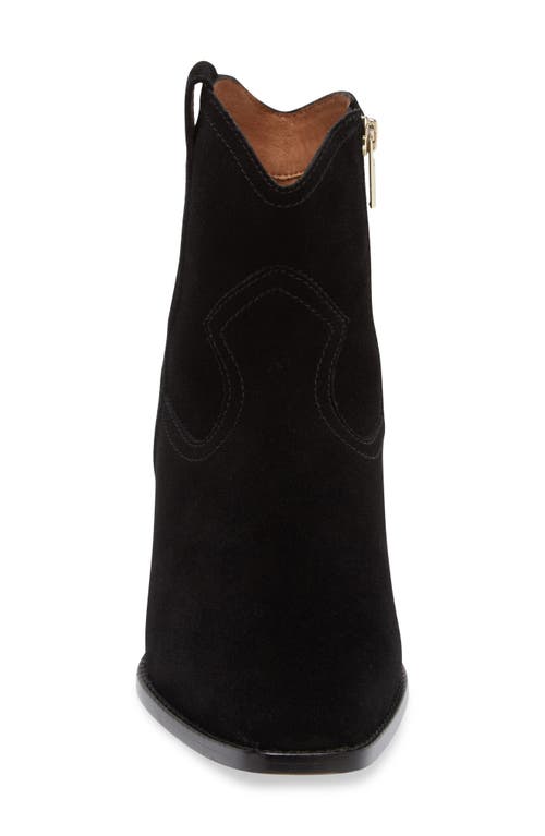 Frankie4 Shadow Bootie In Black Suede