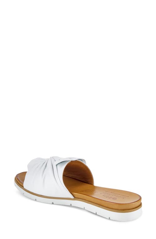 Spring Step Lavona Slide Sandal In White