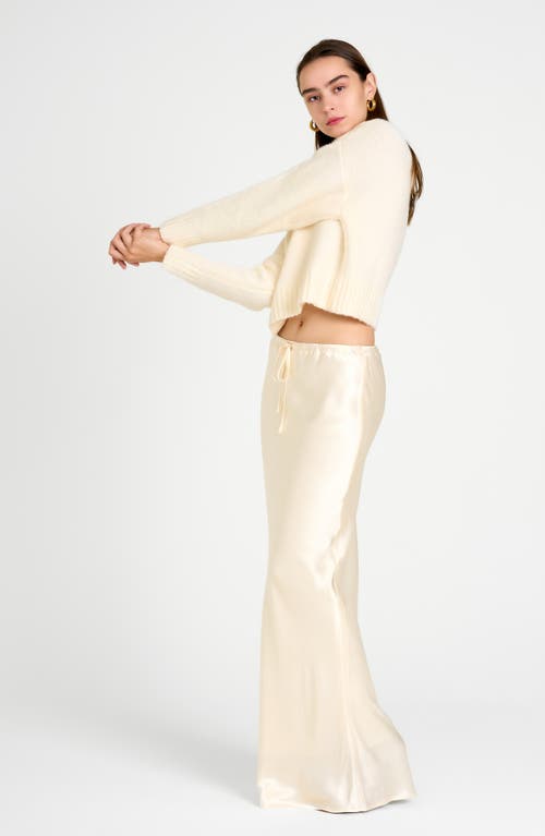 Shop Wayf Charlie Mock Neck Sweater In Ivory