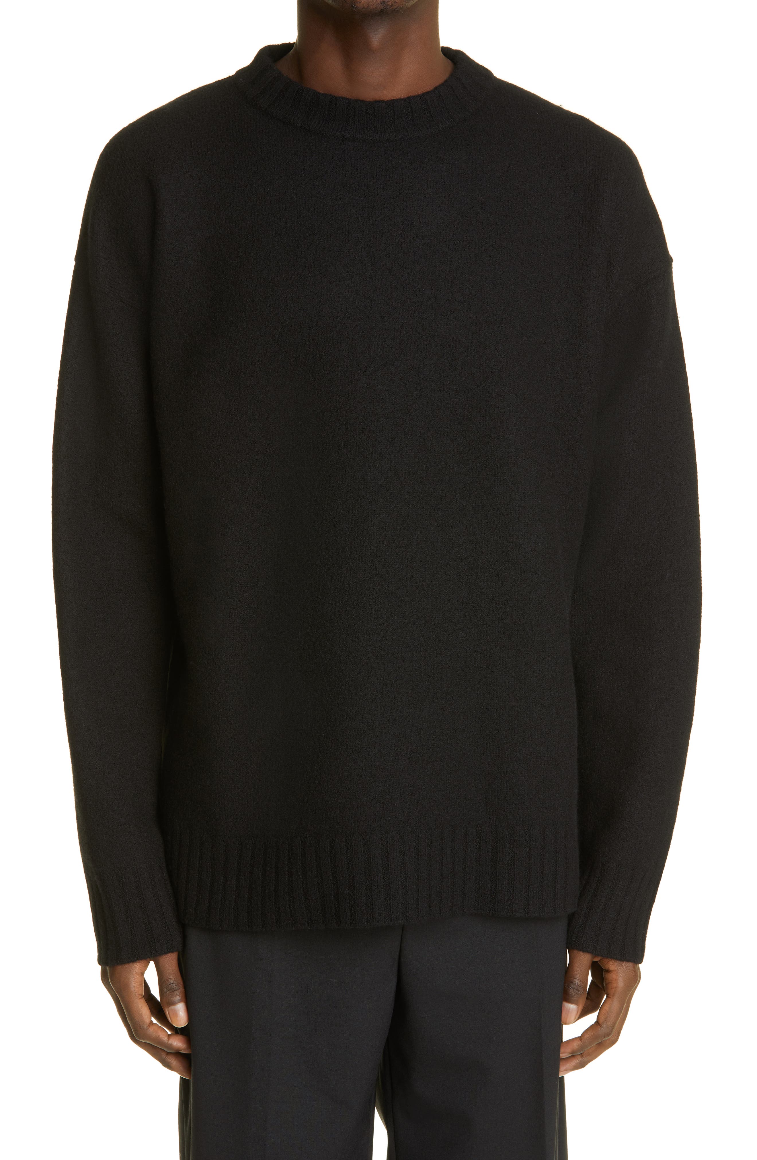 oversized black pullover