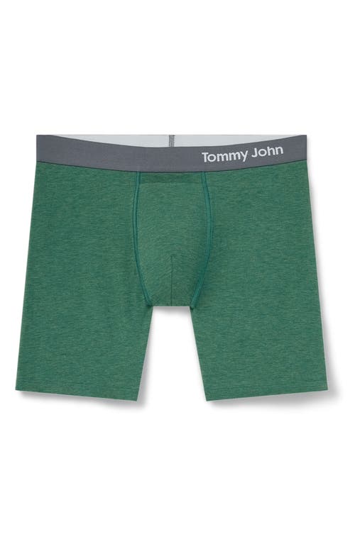 Shop Tommy John Cool Cotton Blend Boxer Briefs In Green Heather