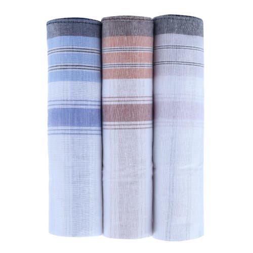 Trafalgar Premium 5 Pack And Checked 3 Pack Cotton Handkerchiefs Set In Multi Color