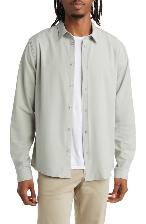 Homenesgenics Mens Shirts Clearance Men's Summer Fashion Short Sleeve Casual Button Down Shirts, Size: Medium, White