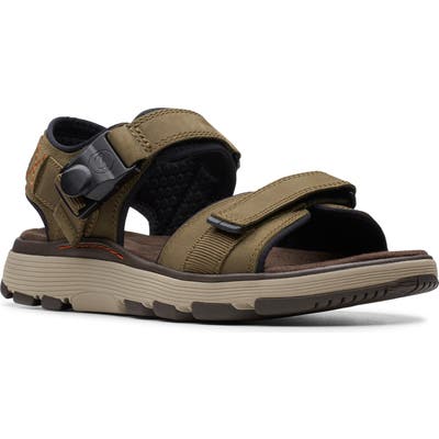 Clarks Originals Un Trek Part Sport Sandal, Green