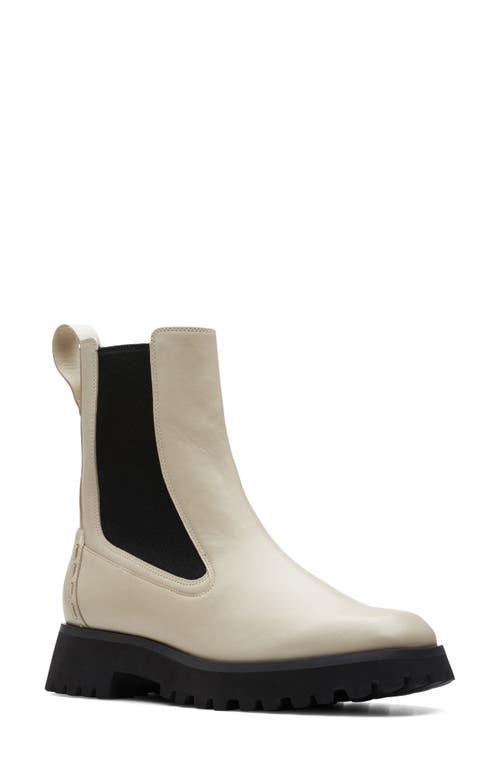 Clarks(r) Stayso Rise Chelsea Boot in Ivory Leather