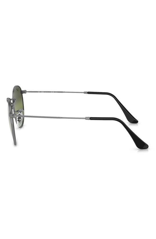 Ray Ban Ray-ban 53mm Round Polarized Sunglasses In Gunmetal