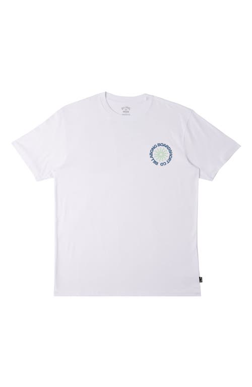 Shop Billabong Whirlpool Cotton Graphic T-shirt In White