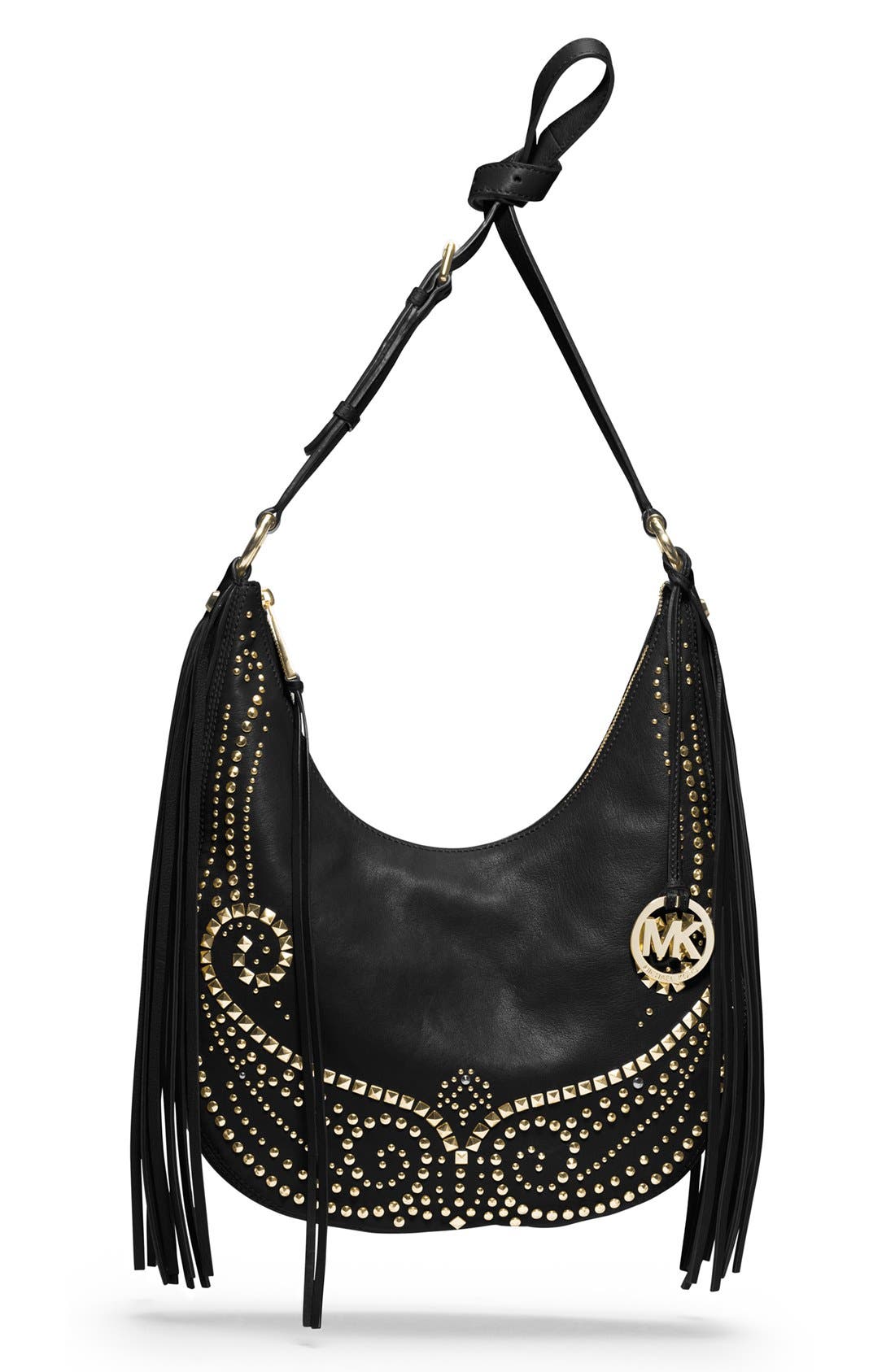 MICHAEL Michael Kors 'Rhea' Studded Leather Shoulder Bag Nordstrom