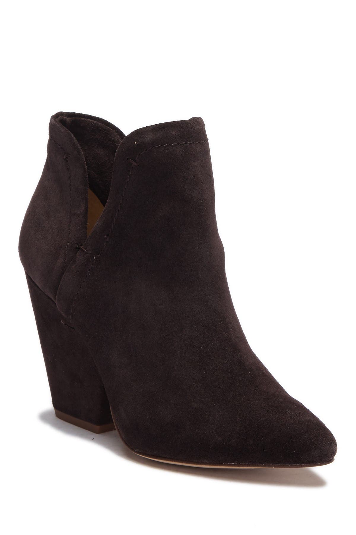 cone heel bootie