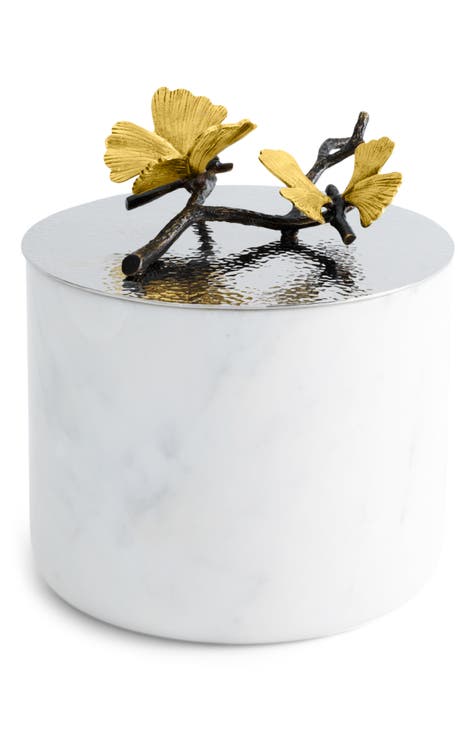 Large Butterfly Ginkgo Candle