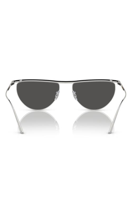 Shop Oliver Peoples X Khaite 1984c 56mm Irregular Sunglasses In Grey