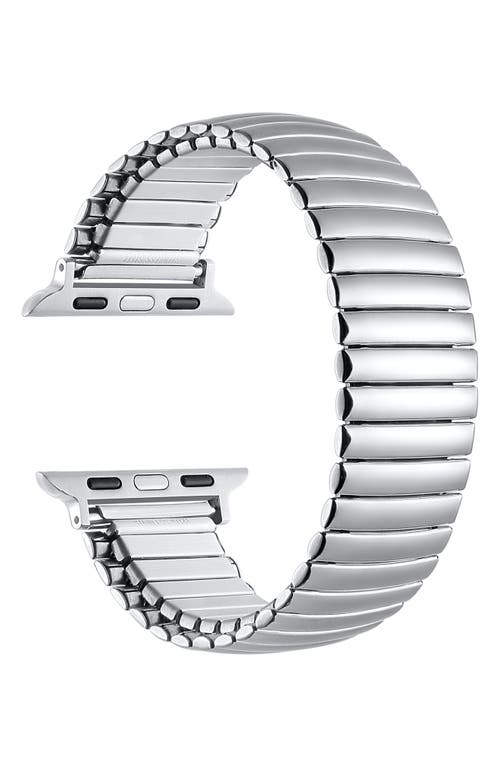 The Posh Tech Slink 42mm Apple Watch® Stretch Watchband In Silver