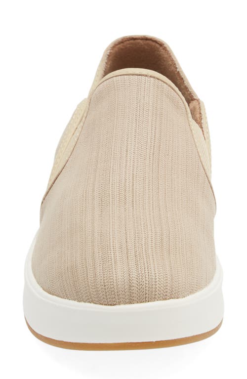 Shop Olukai Ki‘ihele Leather Slip-on Sneaker In Beige/beige