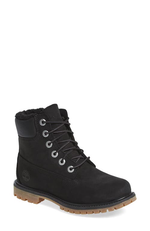 Timberland 6 Inch Waterproof Boot in Black Leather at Nordstrom, Size 5.5