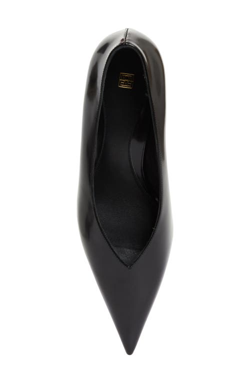 Shop Totême Toteme Pointed Toe Pump In Black