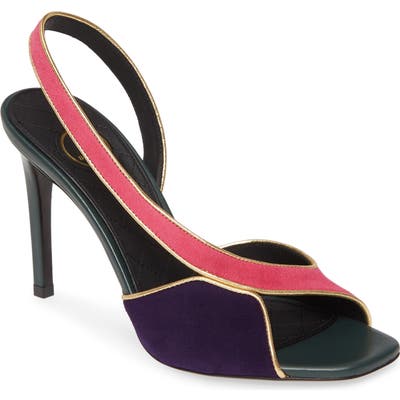 Balmain Macy Slingback Sandal, Pink
