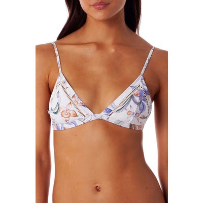 Rhythm Copacabana Bralette Bikini Top, White