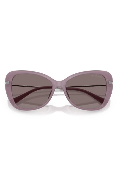 Michael Kors 56mm Butterfly Sunglasses In Violet