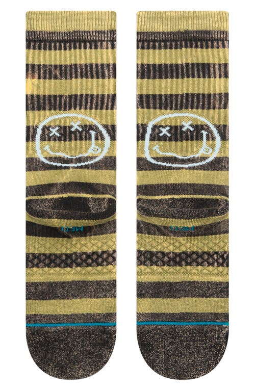 Shop Stance X Nirvana Crew Socks In Green