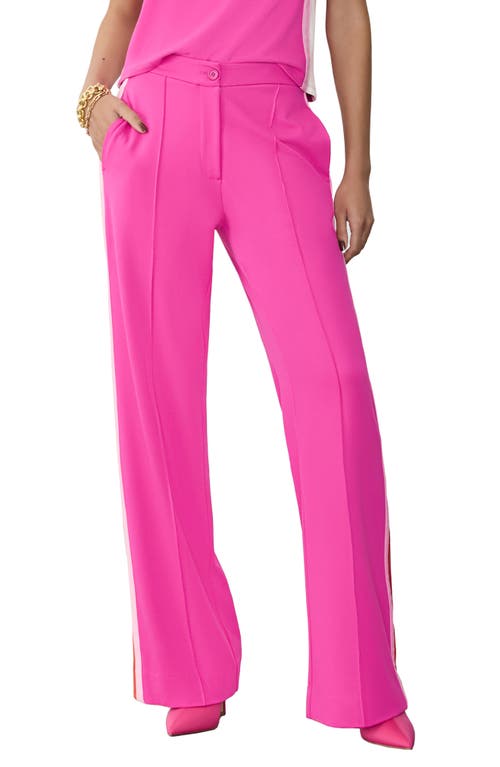 Wide Leg Jersey Pants in Knockout Pink