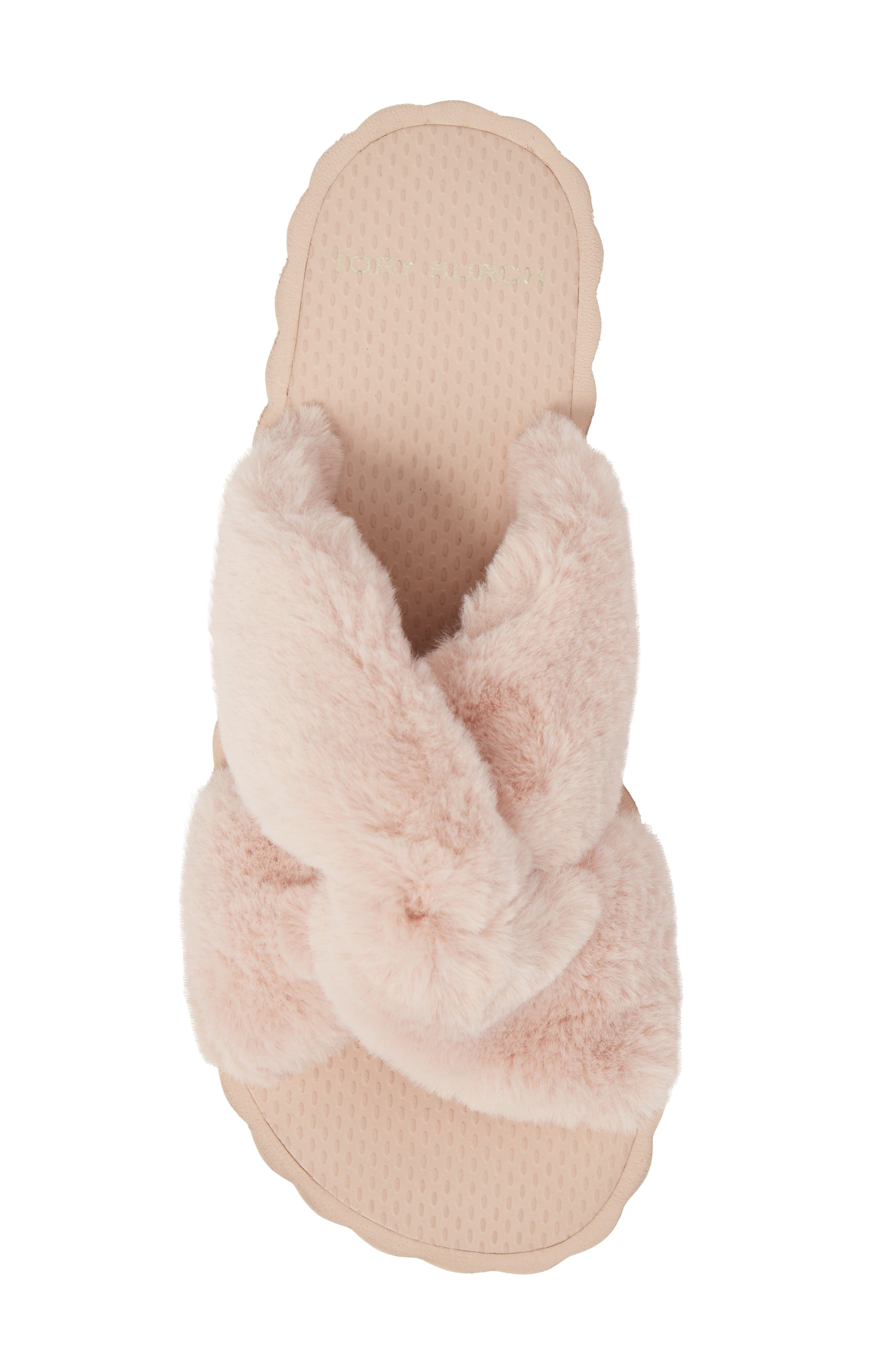 tory burch fur slides