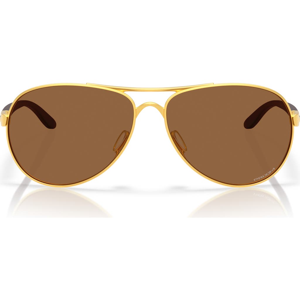 Oakley Feedback 59mm Prizm™ Pilot Sunglasses In Bronze
