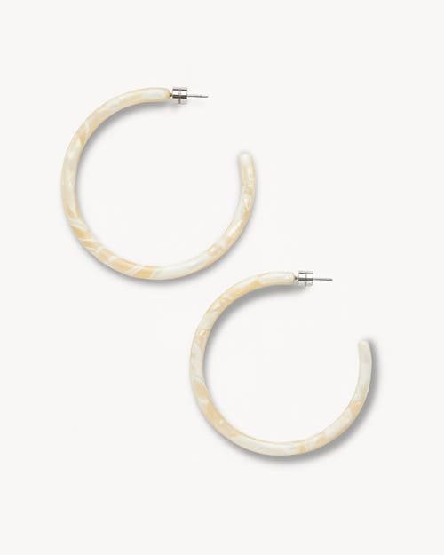 Machete Large Hoops In Ivory