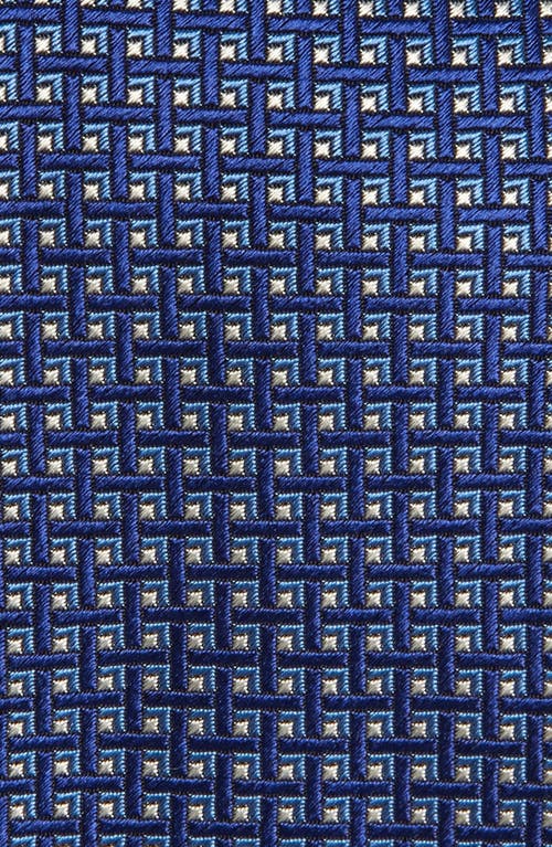 DAVID DONAHUE DAVID DONAHUE GEOMETRIC PATTERN SILK TIE