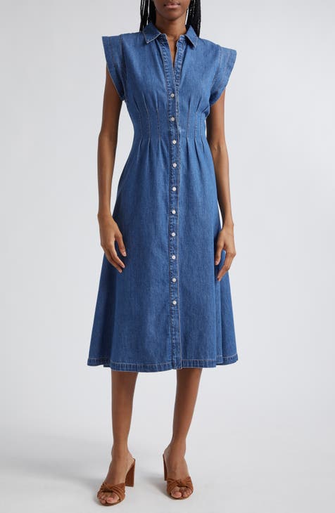 Ruben Denim Midi Shirtdress