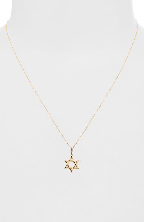 Shop Bony Levy 14k Gold Star Of David Pendant Necklace In 14k Yellow Gold